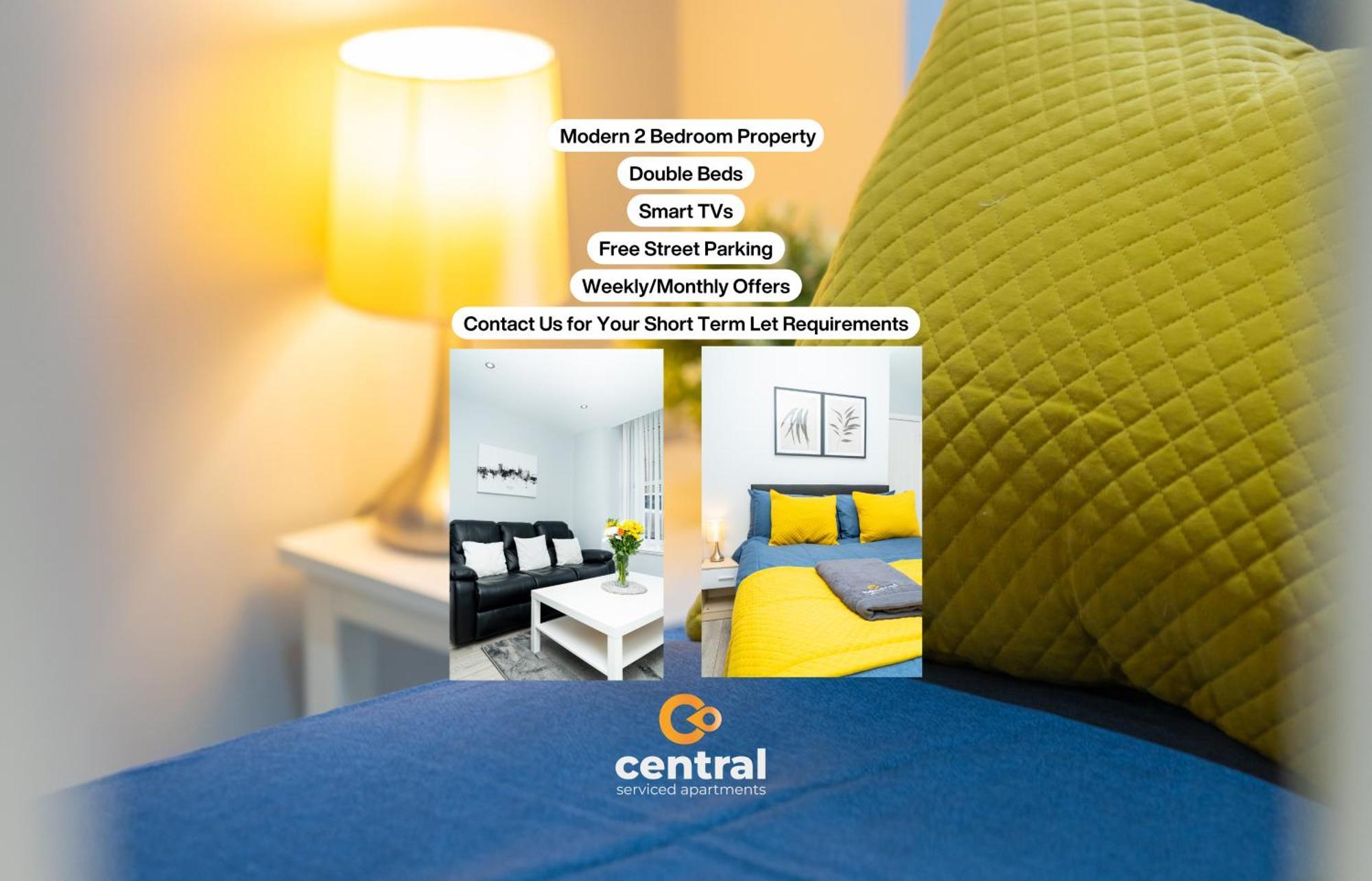 Central Serviced Apartments - 2 Bedroom - Ground Floor - Monthly & Weekly Bookings Welcome - Free Street Parking - 2 Double Beds - Wifi - Smart Tvs In Rooms - Fully Equipped - Heating 24-7 - Contractor & Short Stay Favourite ダンディー エクステリア 写真